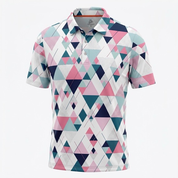 obla Other - Obla NWT Performance Golf Polo Shirt Men 4XL AOP Printed Quick Dry Stretch UPF